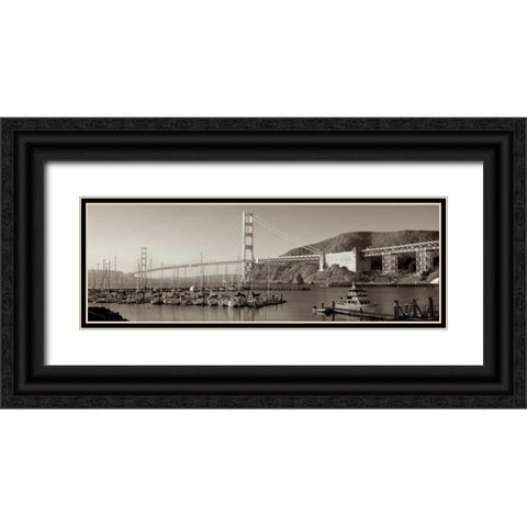 Golden Gate Bridge - 34 Black Ornate Wood Framed Art Print with Double Matting by Blaustein, Alan