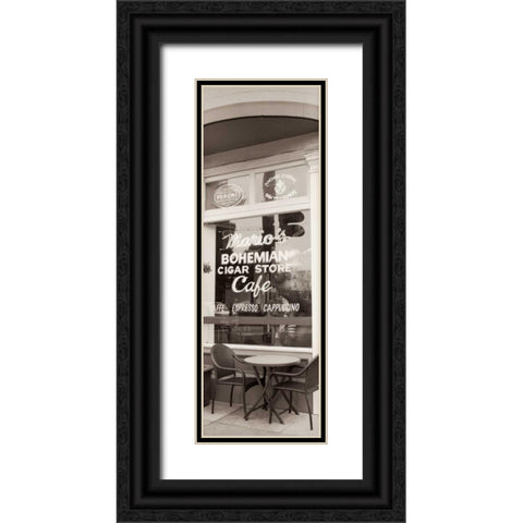 MarioÃ¢â‚¬â„¢s Cigar Store Pano - 1 Black Ornate Wood Framed Art Print with Double Matting by Blaustein, Alan