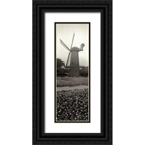 Goden Gate Park Pano - 3 Black Ornate Wood Framed Art Print with Double Matting by Blaustein, Alan