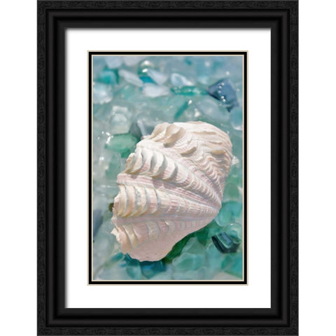 Crystal Harbor - 31 Black Ornate Wood Framed Art Print with Double Matting by Blaustein, Alan