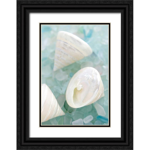 Crystal Harbor - 4 Black Ornate Wood Framed Art Print with Double Matting by Blaustein, Alan