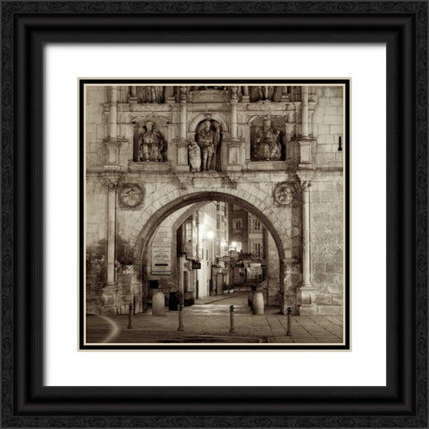 Burgos - 1 Black Ornate Wood Framed Art Print with Double Matting by Blaustein, Alan