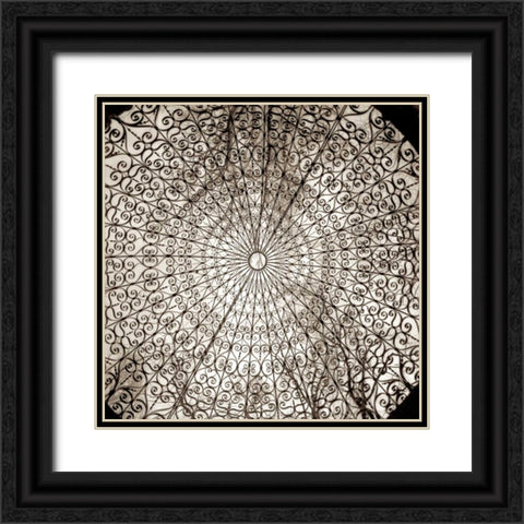 Gazebo - 1 Black Ornate Wood Framed Art Print with Double Matting by Blaustein, Alan