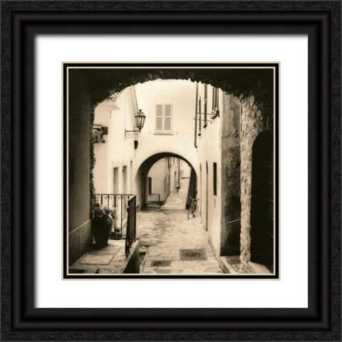 Varenna Lago di Como Black Ornate Wood Framed Art Print with Double Matting by Blaustein, Alan