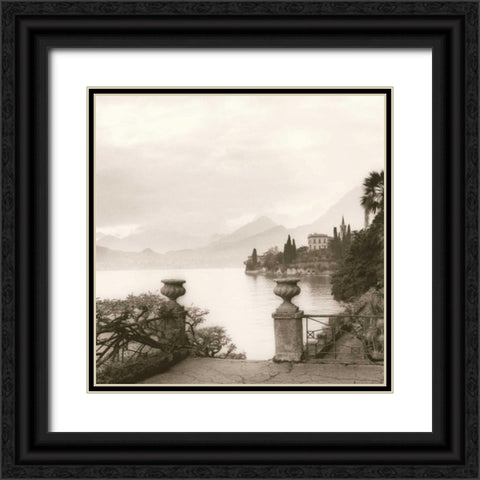 Villa Monastero Lago di Como Black Ornate Wood Framed Art Print with Double Matting by Blaustein, Alan