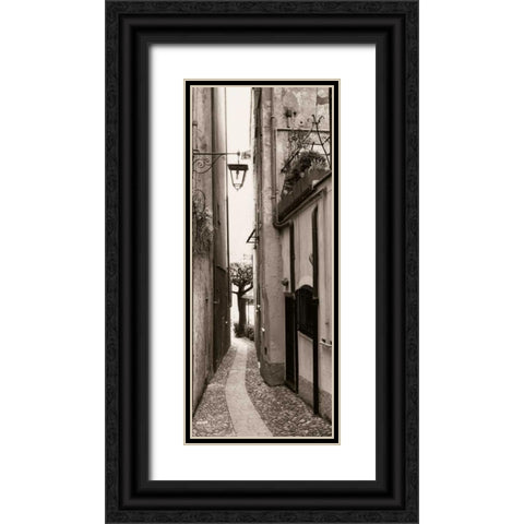 La Strada Portofino Black Ornate Wood Framed Art Print with Double Matting by Blaustein, Alan