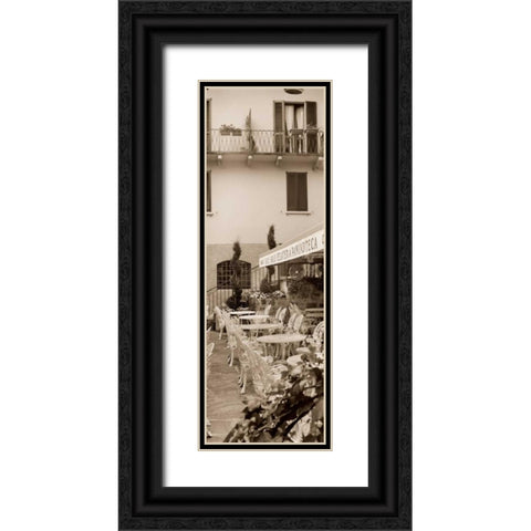 Gelateria Varenna Black Ornate Wood Framed Art Print with Double Matting by Blaustein, Alan