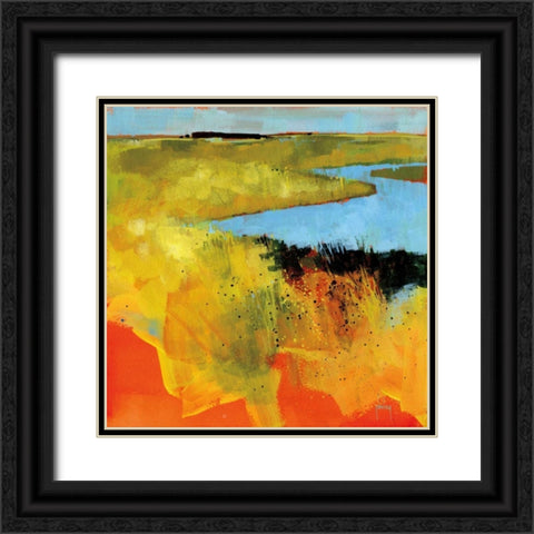 Backwaters Black Ornate Wood Framed Art Print with Double Matting by Bailey, Paul