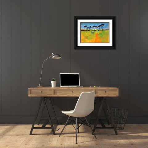 Suffolk Scots Black Ornate Wood Framed Art Print with Double Matting by Bailey, Paul