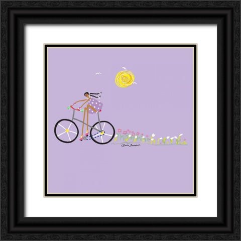 Tour de Girls 2 Black Ornate Wood Framed Art Print with Double Matting by Benchetrit, Caroline