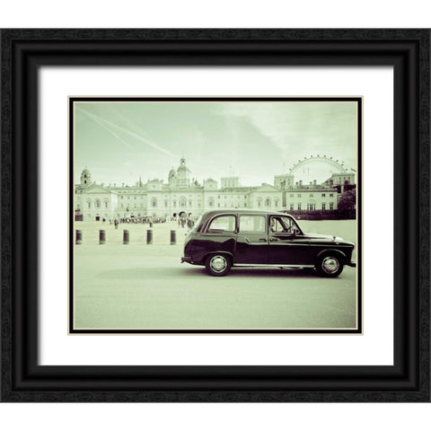 Day Out London Black Ornate Wood Framed Art Print with Double Matting by Bevan, Keri