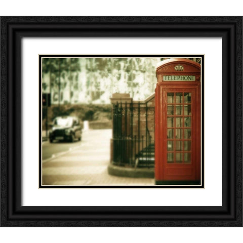 Mile End Black Ornate Wood Framed Art Print with Double Matting by Bevan, Keri