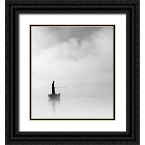 The Abyss Fisher Black Ornate Wood Framed Art Print with Double Matting by Bell, Nicholas