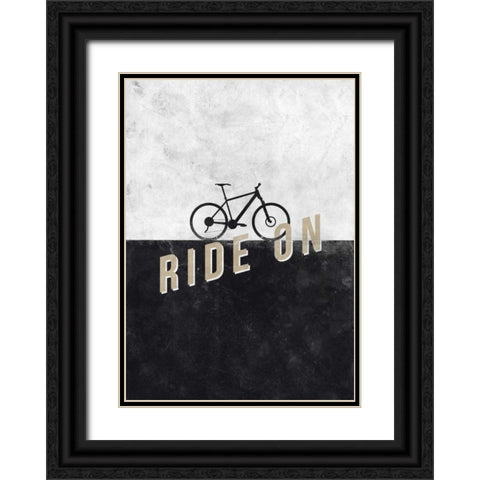 Ride On Black Ornate Wood Framed Art Print with Double Matting by Beer, Hannes