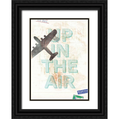 Up in the Air Black Ornate Wood Framed Art Print with Double Matting by Beer, Hannes