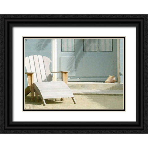 Finnegan Point 1 Black Ornate Wood Framed Art Print with Double Matting by Bay, Noah