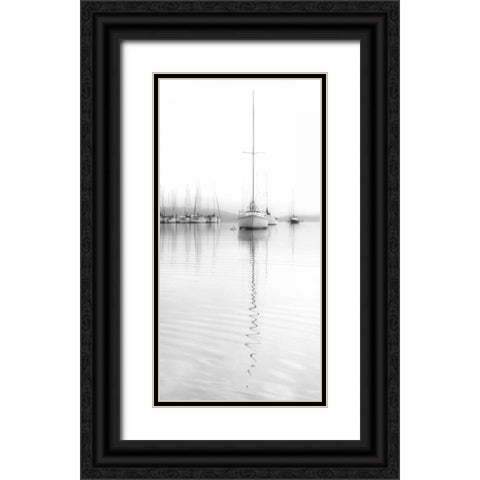 Nautical No. 5 Black Ornate Wood Framed Art Print with Double Matting by Bell, Nicholas