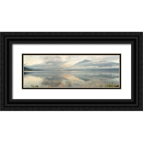 Gravedonna Lake Vista Black Ornate Wood Framed Art Print with Double Matting by Blaustein, Alan
