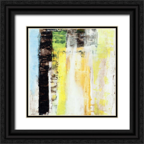 Serie Codigo #11 Black Ornate Wood Framed Art Print with Double Matting by Benedicto, Ines