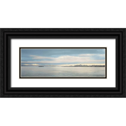 Morning Vista across the Bay Black Ornate Wood Framed Art Print with Double Matting by Blaustein, Alan