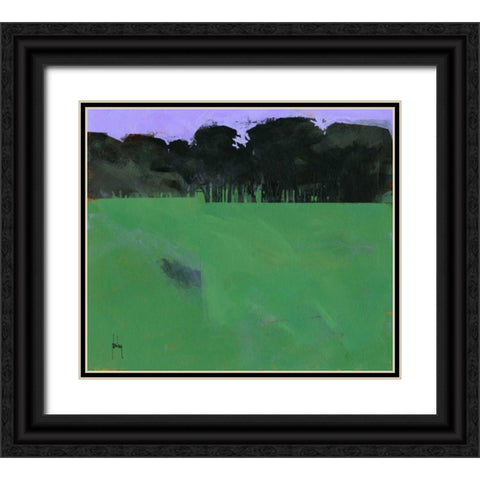Dark Grove Black Ornate Wood Framed Art Print with Double Matting by Bailey, Paul