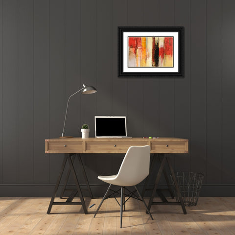 Serie Vertigo Black Ornate Wood Framed Art Print with Double Matting by Benedicto, Ines