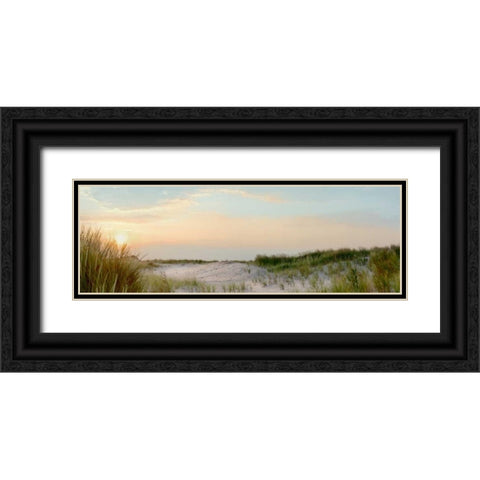 Island Sand Dunes Sunrise No. 1 Black Ornate Wood Framed Art Print with Double Matting by Blaustein, Alan