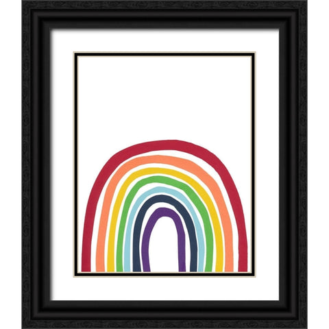 Inclusion Black Ornate Wood Framed Art Print with Double Matting by Baker, Bronwyn