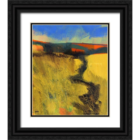 Upland 1 Black Ornate Wood Framed Art Print with Double Matting by Bailey, Paul