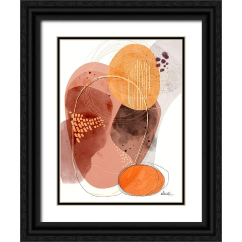 Chasing Shadows Black Ornate Wood Framed Art Print with Double Matting by Banerjee, Ishita