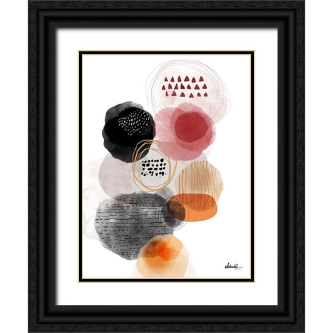 Forest Sunset Black Ornate Wood Framed Art Print with Double Matting by Banerjee, Ishita