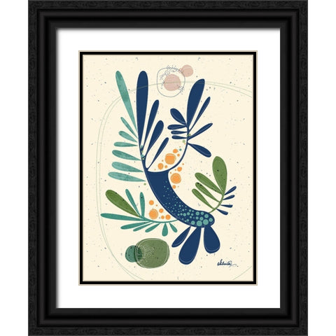 Nordic Trees 1 Black Ornate Wood Framed Art Print with Double Matting by Banerjee, Ishita