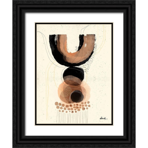 Precarious Black Ornate Wood Framed Art Print with Double Matting by Banerjee, Ishita