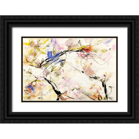 Magnolia Life Blossoms 2 Black Ornate Wood Framed Art Print with Double Matting by Bujna, Kati