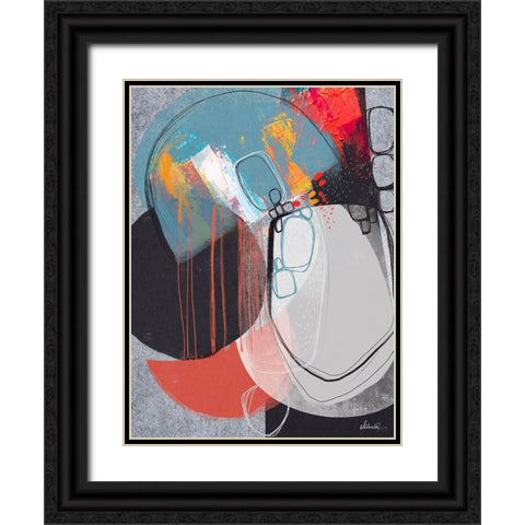Pebble Beach 1 Black Ornate Wood Framed Art Print with Double Matting by Banerjee, Ishita