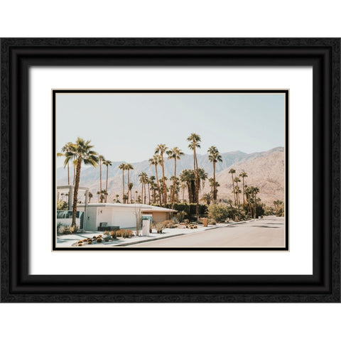 Aviva Black Ornate Wood Framed Art Print with Double Matting by Broadway, Krista