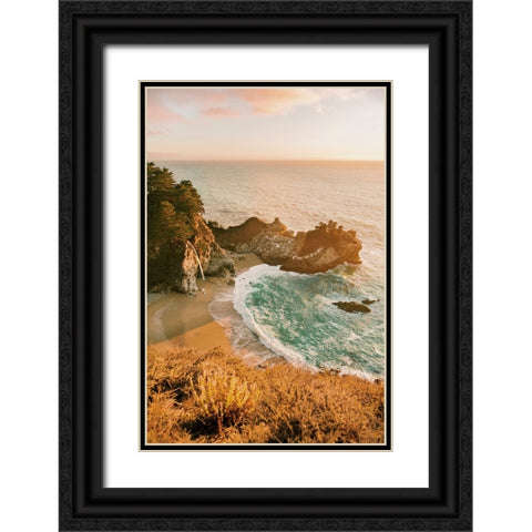 Malibu Black Ornate Wood Framed Art Print with Double Matting by Broadway, Krista