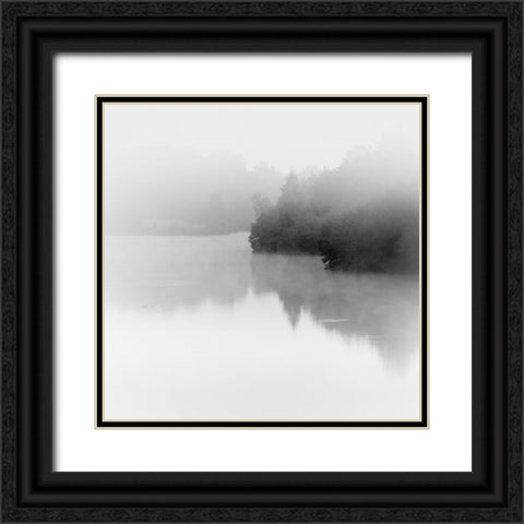 Tranquil Lake Black Ornate Wood Framed Art Print with Double Matting by Bell, Nicholas