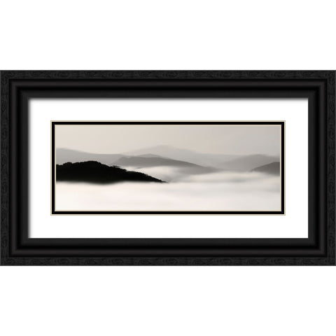Mountain Fog No. 2 Black Ornate Wood Framed Art Print with Double Matting by Bell, Nicholas