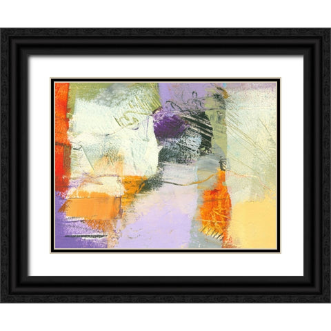 Bold Statements 1 Black Ornate Wood Framed Art Print with Double Matting by Beer, Pamela K.