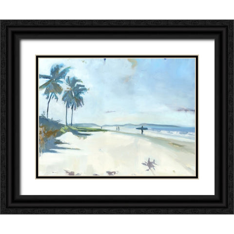 Playa Garza Black Ornate Wood Framed Art Print with Double Matting by Broaderick, Kathleen