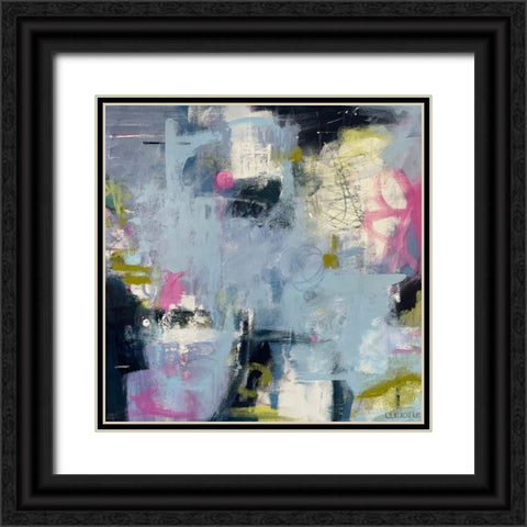 Midnight Stars Black Ornate Wood Framed Art Print with Double Matting by Blackerby, Linda S.