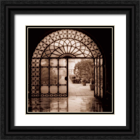 Venezia Italia Black Ornate Wood Framed Art Print with Double Matting by Blaustein, Alan