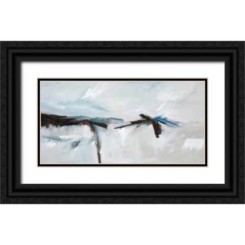 Breakthrough Black Ornate Wood Framed Art Print with Double Matting by Crosby, William M.