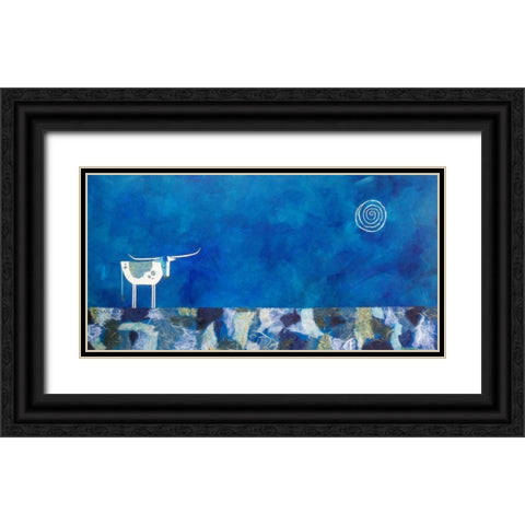 Goodnight Trail Black Ornate Wood Framed Art Print with Double Matting by Craig, Casey