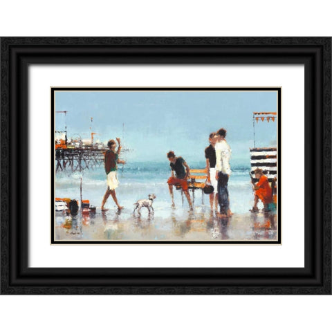 Theatre of the Tides Black Ornate Wood Framed Art Print with Double Matting by Christie, Lorraine
