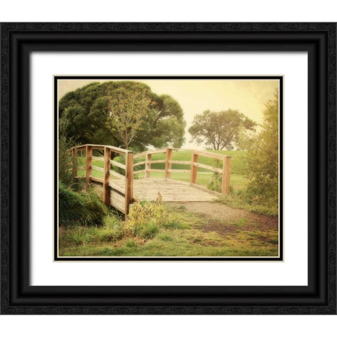 Sunday Stroll Black Ornate Wood Framed Art Print with Double Matting by Coomes, Sylvia