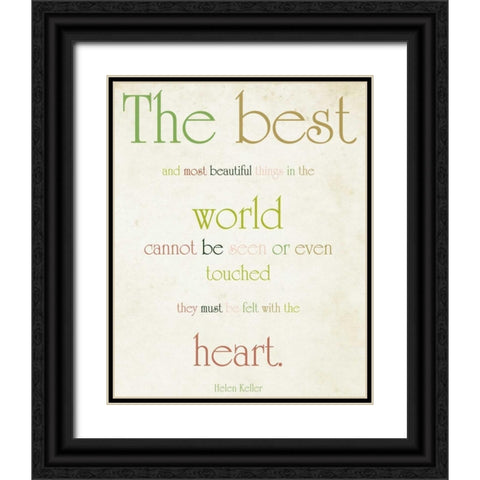 The Heart Black Ornate Wood Framed Art Print with Double Matting by Coomes, Sylvia