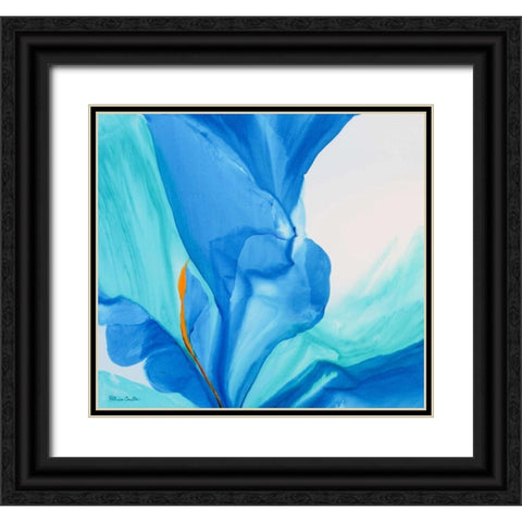 Hello I Love You Black Ornate Wood Framed Art Print with Double Matting by Coulter, Patricia