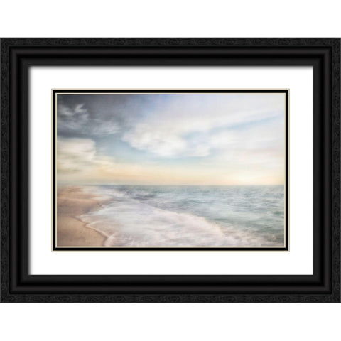 Breathe Out Black Ornate Wood Framed Art Print with Double Matting by Connolly, Karin